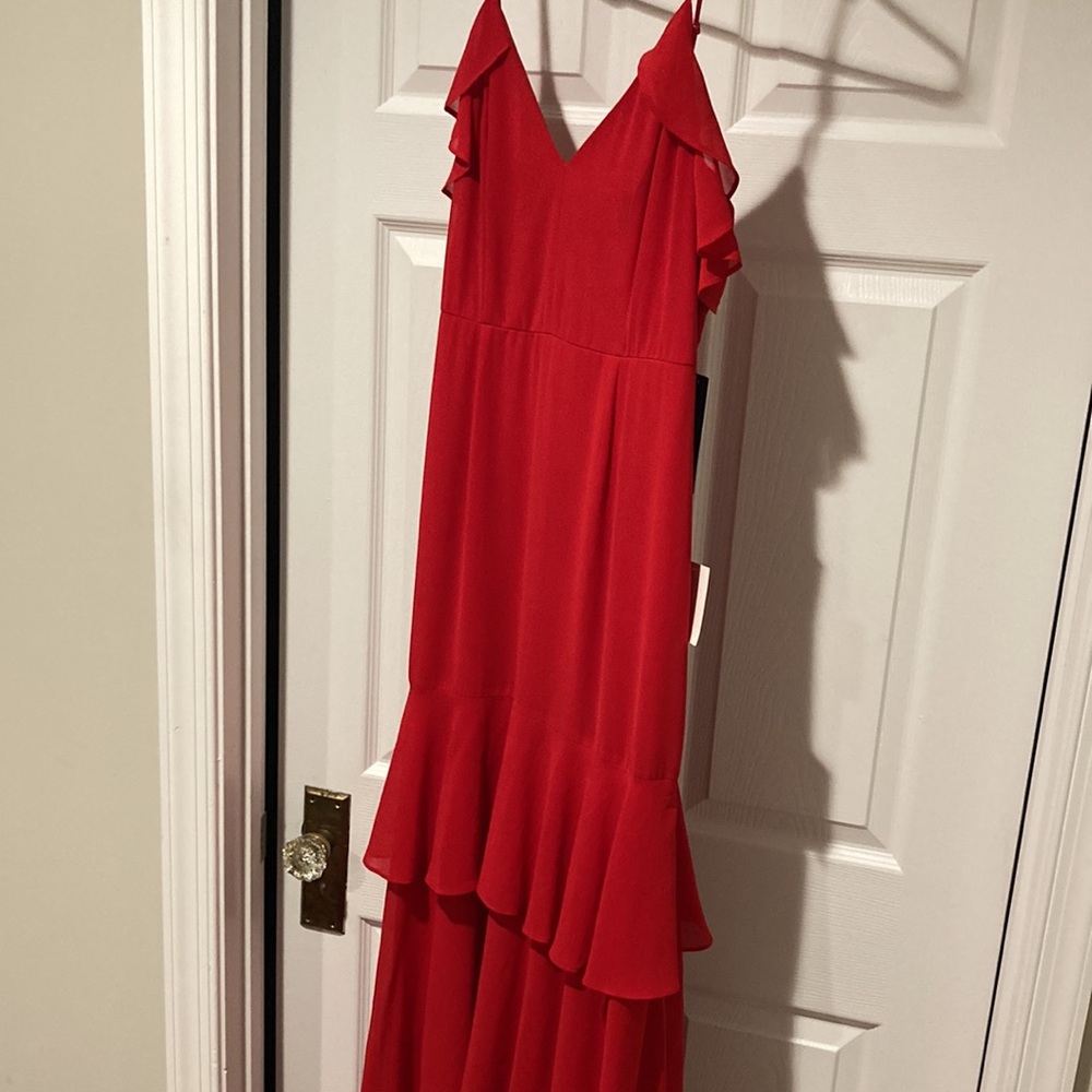 Lulu’s Ruffled High-Low Hem Maxi Dress - Picture 8 of 8